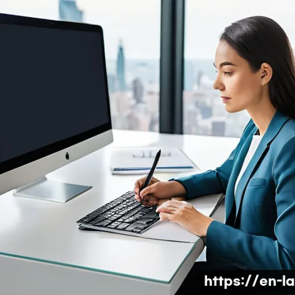 변호사와 법률 소송 관리 시스템 - **Prompt 1: Streamlining Legal Workflows**
    A professional, confident female lawyer in her early ...