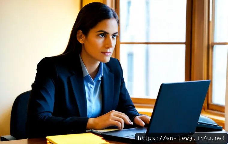 변호사 시험 실패 후 재도전 사례 - Photorealistic scene of a determined aspiring attorney in their early thirties studying again after ...